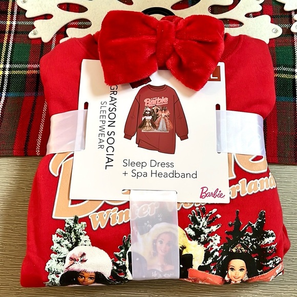 Holiday Barbie Sleep Dress and Headband Set - Picture 5 of 8